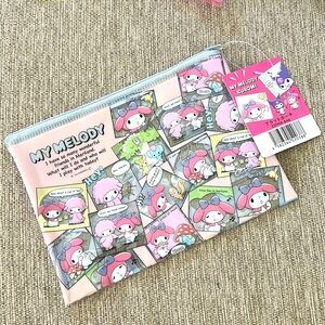 Sanrio, My Melody, Kuromi, zipper case, pencil case, makeup bag, purse organizer